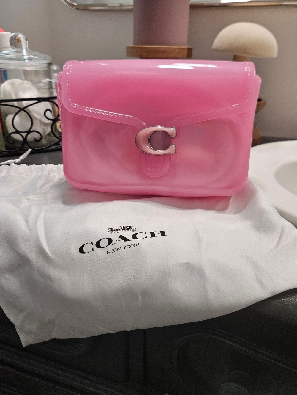 Coach Pink Jelly Mini Crossbody